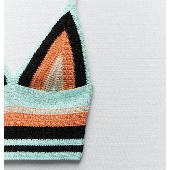 Zara Multicolored Knit top - Picture 9 of 10